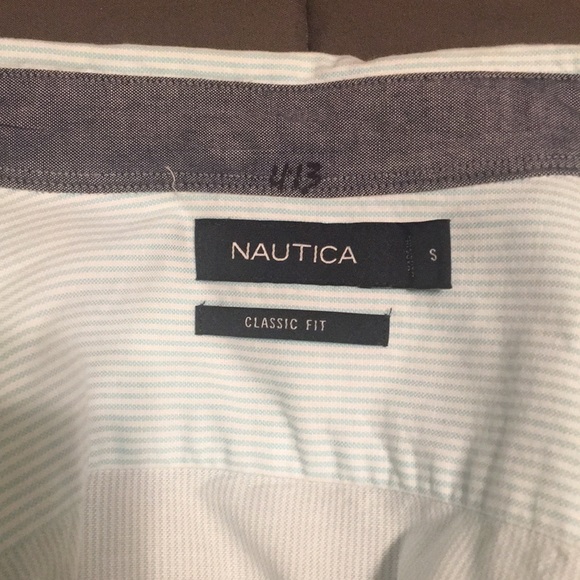 Light Blue Nautica Small Classic Fit Button Down - Picture 2 of 4
